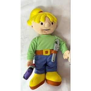 Bob the Builder Wendy Plush Doll 12" Soft Toy HIT Entertainment Wrench Accessory